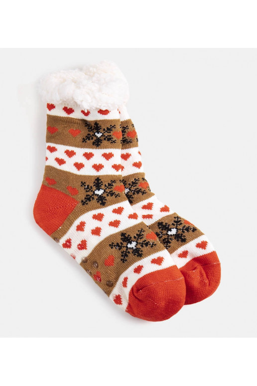 Pruunid ja oranžid Grondi talvesokid