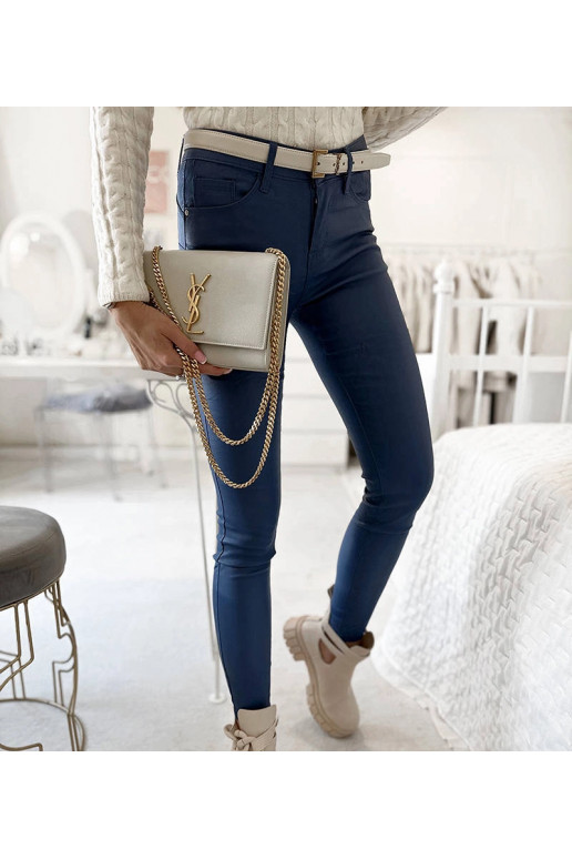 Tumesinised vahatatud püksid Vienna