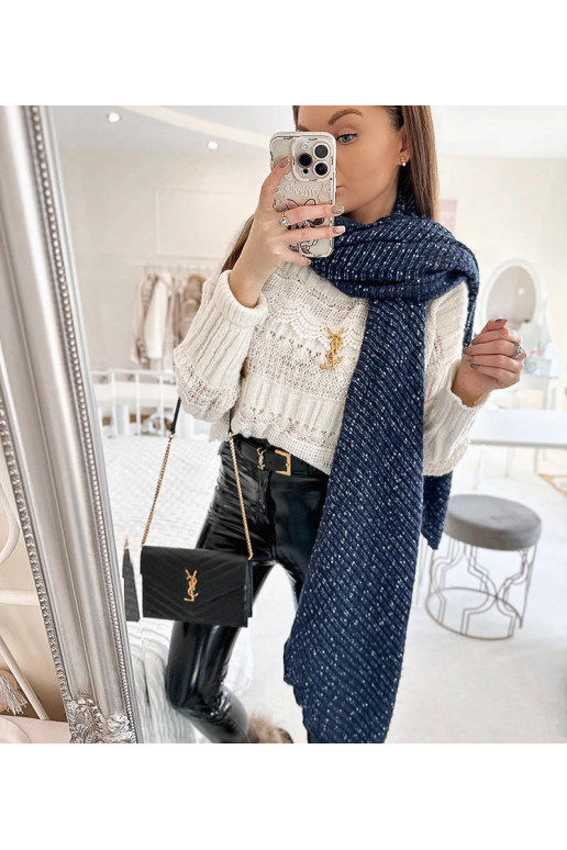 Khalil tumesinine täpiline sall Khalil tumesinine täpiline sall