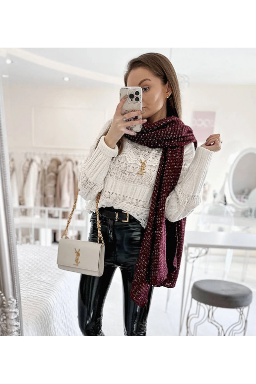 Khalil Burgundia täpiline sall Khalil Burgundia täpiline sall