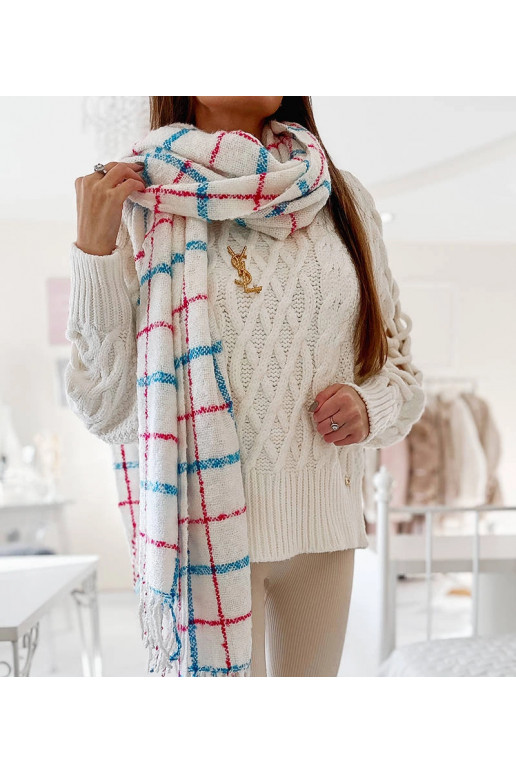 Rachael valge ruuduline sall Rachael valge ruuduline sall