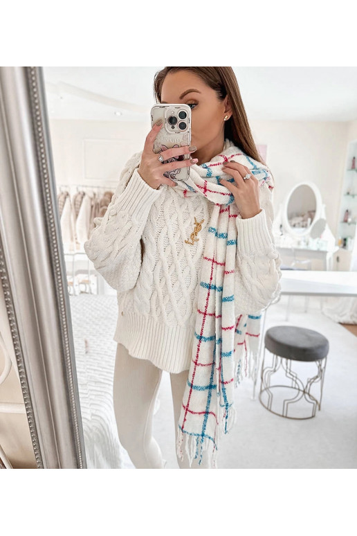 Rachael valge ruuduline sall Rachael valge ruuduline sall