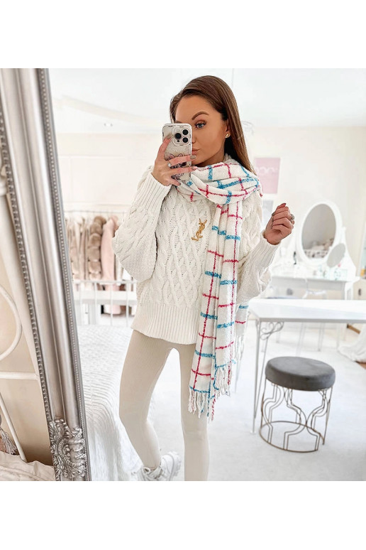 Rachael valge ruuduline sall Rachael valge ruuduline sall