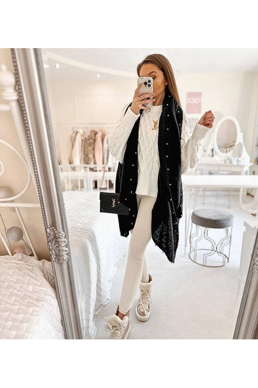 Yvonne musta helmestega sall Yvonne musta helmestega sall