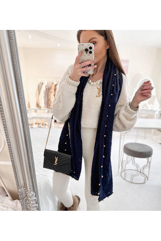 Meresinine rätik kuldsete helmestega... Meresinine rätik kuldsete helmestega...