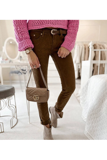 Pruunid Chevrette kangast...