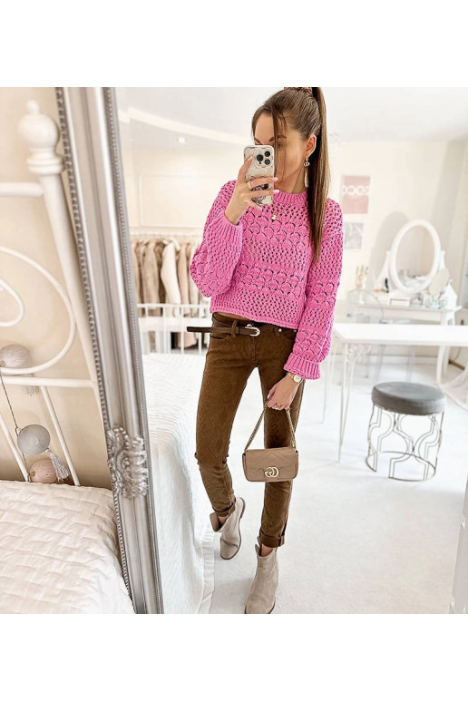 Pruunid Chevrette kangast püksid