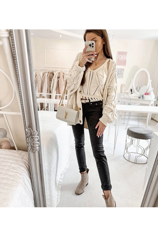 Hallid Chevrette kangast püksid