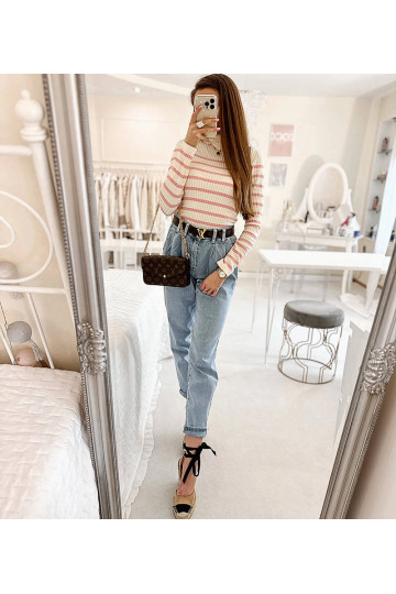 Ailleboust Blue Mom Fit teksad