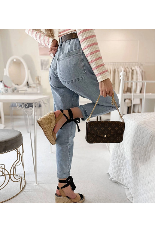 Ailleboust Blue Mom Fit teksad