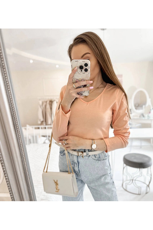 Roosa Langlais V-kaelusega pikkade...