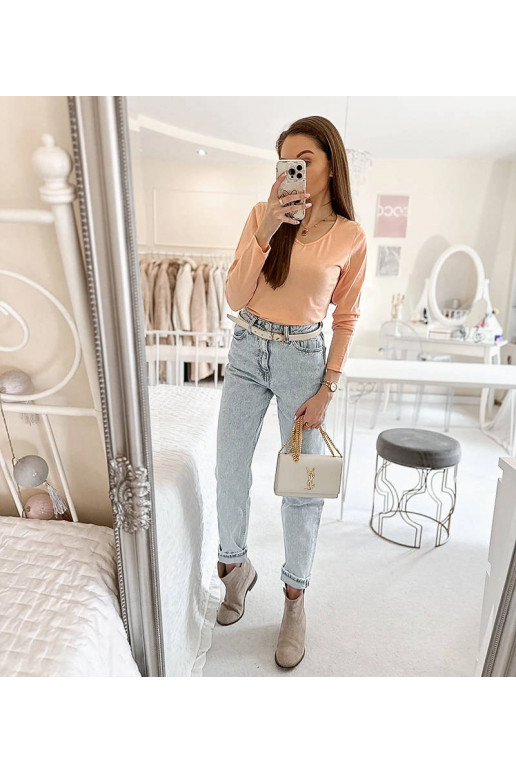 Roosa Langlais V-kaelusega pikkade...