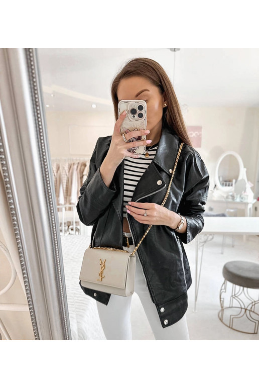 Must biker jope, öko-nahk, Quennel