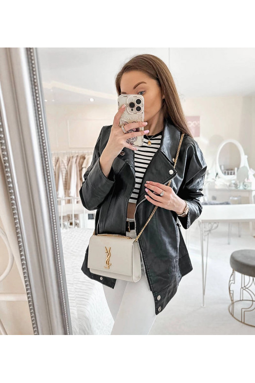 Must biker jope, öko-nahk, Quennel