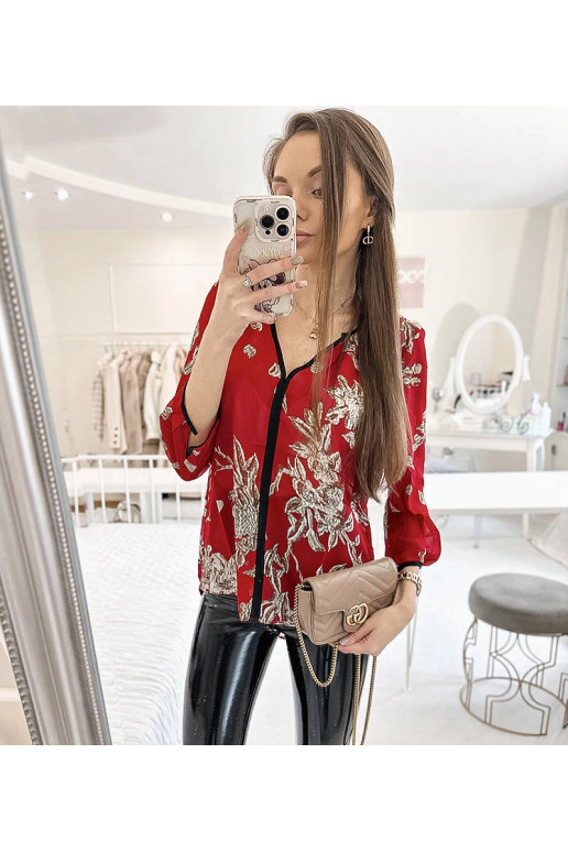 Punase mustriga Salois särk