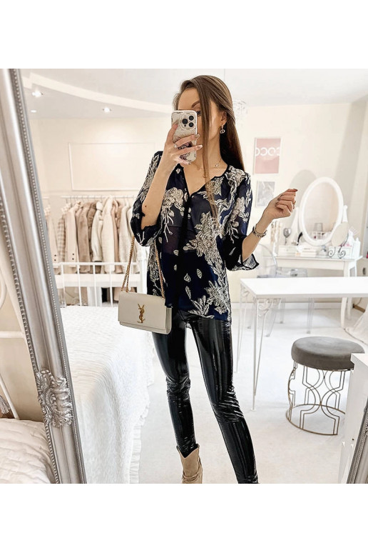 Meresinise mustriga särk Salois