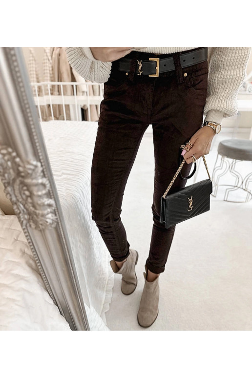 Pruunid Lauzier kangast püksid Pruunid Lauzier kangast püksid