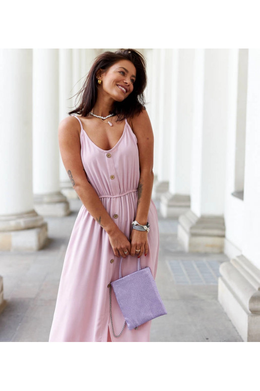 Roosa pikk kleit lõhikuga Édouard