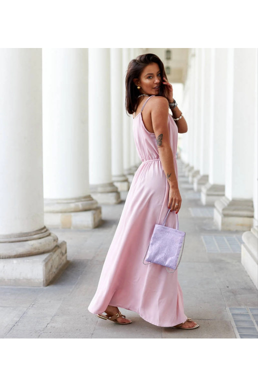 Roosa pikk kleit lõhikuga Édouard