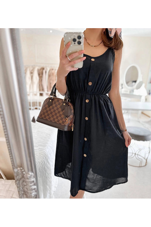 Must õlapaelteta kleit Plaisance