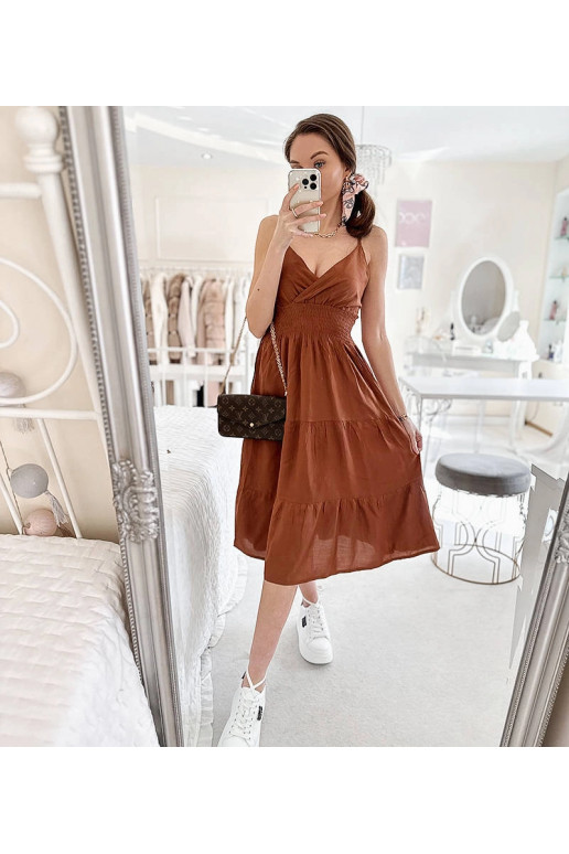 Pruun laienev kleit Yvon