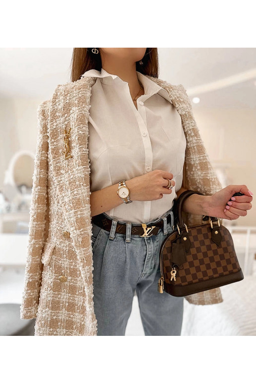 Genovi valge klassikaline lühikeste...