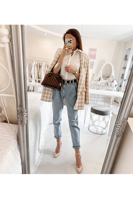 Genovi valge klassikaline lühikeste...