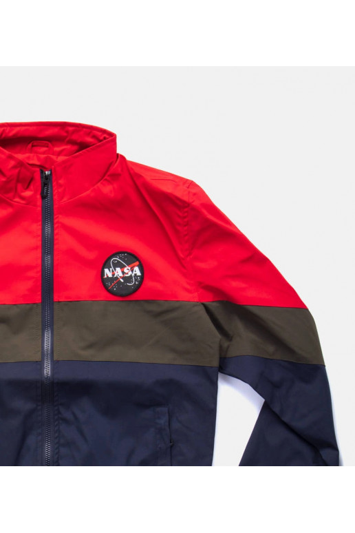 Punane püstkraega meeste jope Marmion