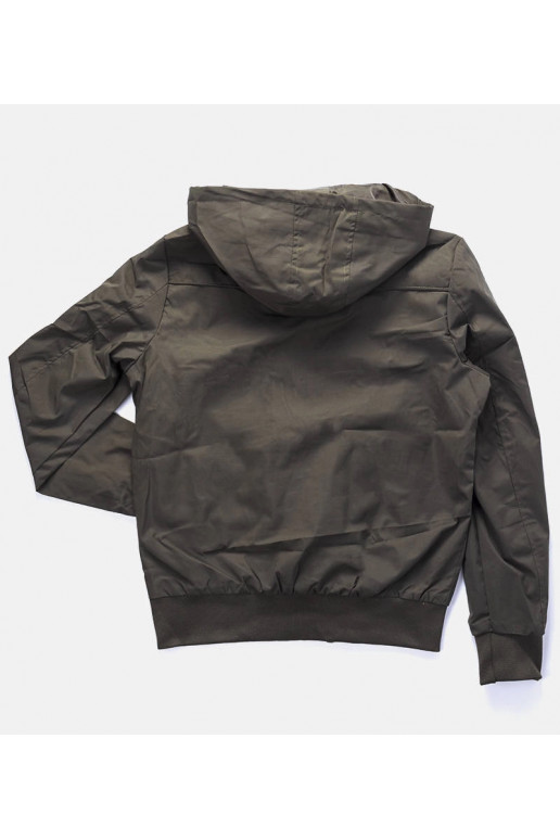 Roheline meeste Brault kapuutsiga...