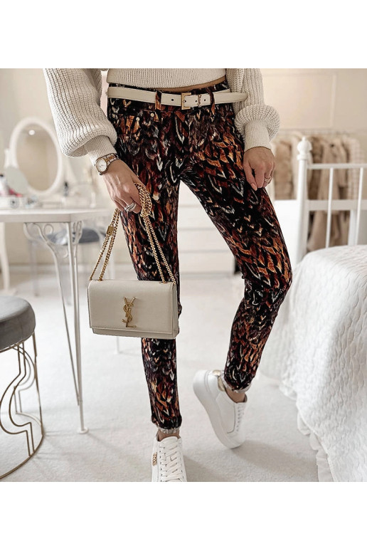 Claude Browni mustriga püksid Claude Browni mustriga püksid