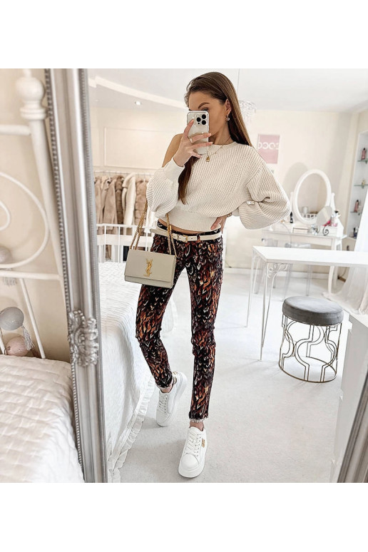 Claude Browni mustriga püksid Claude Browni mustriga püksid