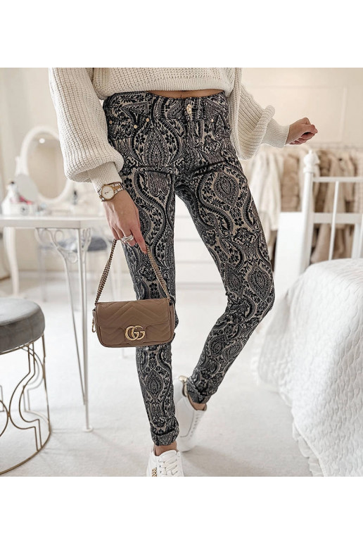 Alia mustad ja grafiidist naiste püksid Alia mustad ja grafiidist naiste püksid