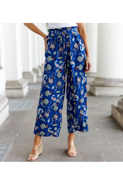 Palermo sinised lillelised laiad püksid Palermo sinised lillelised laiad püksid