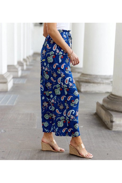 Palermo sinised lillelised laiad püksid Palermo sinised lillelised laiad püksid