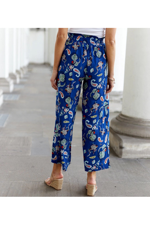 Palermo sinised lillelised laiad püksid Palermo sinised lillelised laiad püksid