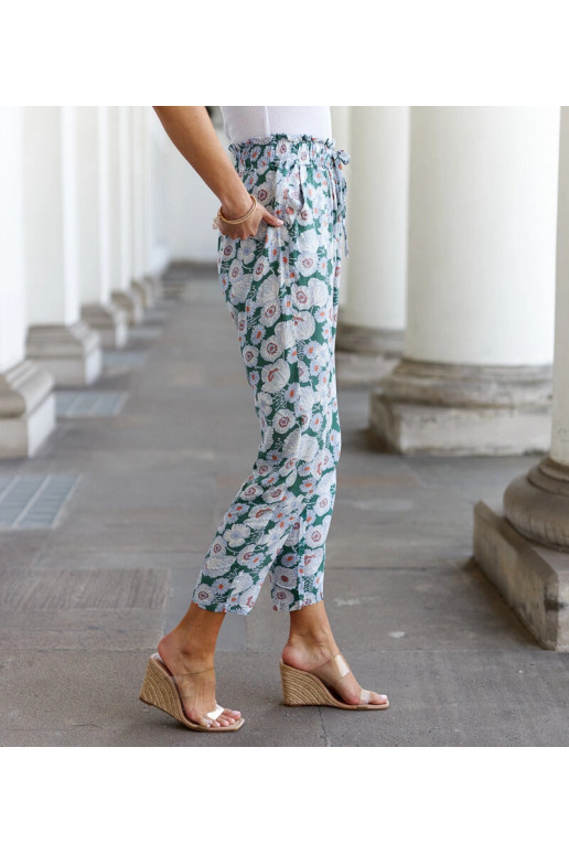 Rohelised lillelised püksid Minoprio Rohelised lillelised püksid Minoprio