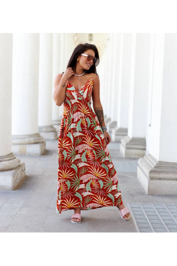 Oranži mustriga maksikleit...