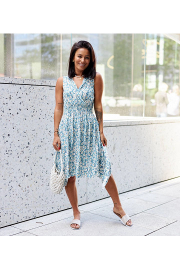 Sinine lilleline kleit Grado