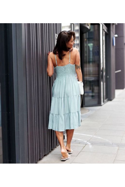 Roheline laienev kleit Udinese