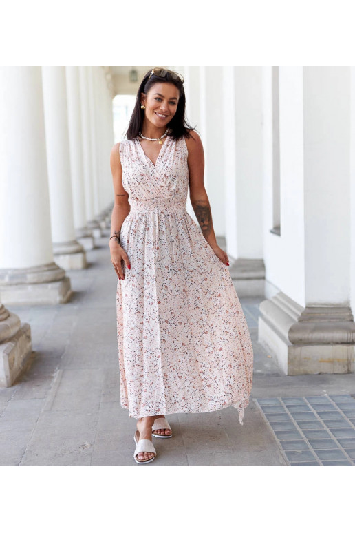 Beež lilleline kleit Napolitano