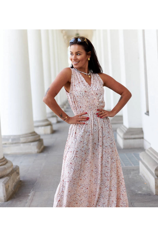 Beež lilleline kleit Napolitano