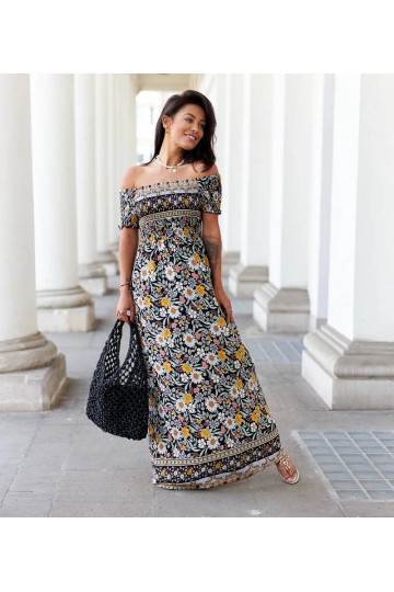 Must mustriga Delfino kleit