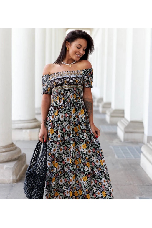 Must mustriga Delfino kleit