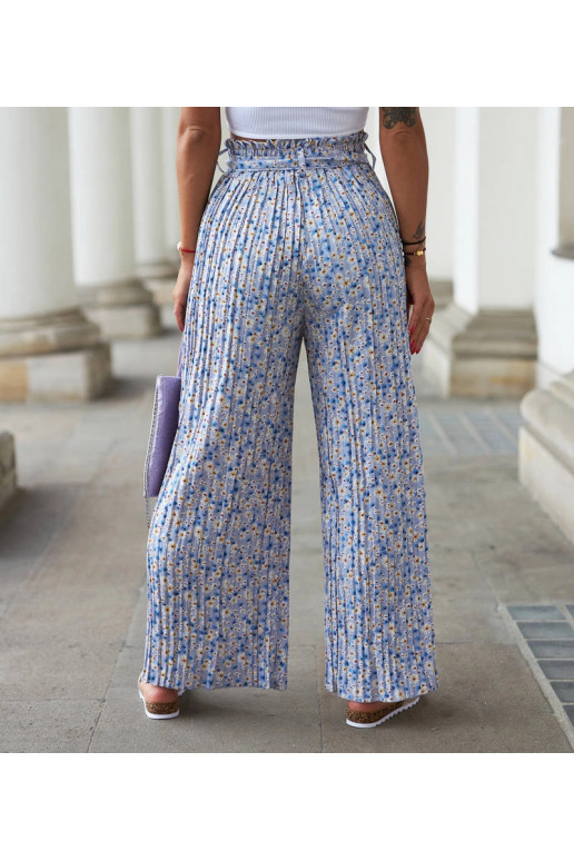 Pietro sinised laiad plisseeritud püksid Pietro sinised laiad plisseeritud püksid