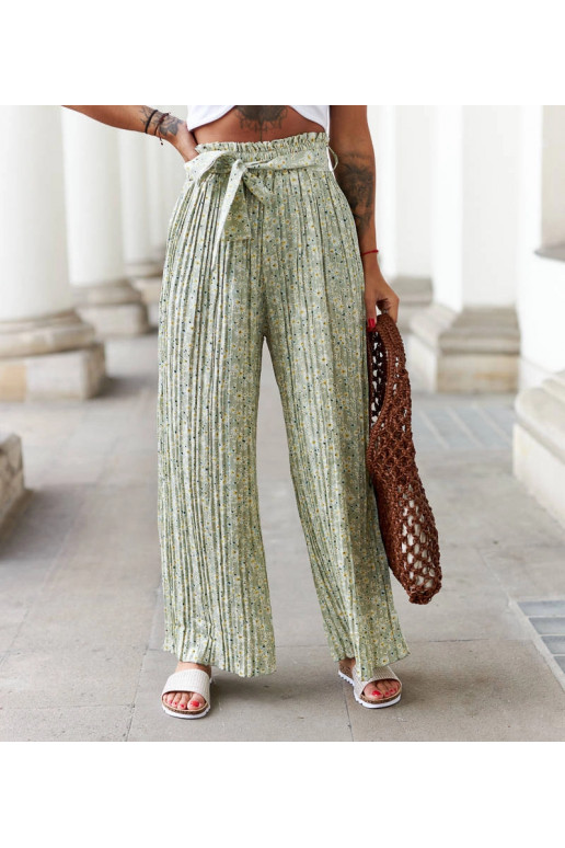 Rohelised laiad plisseeritud püksid... Rohelised laiad plisseeritud püksid...