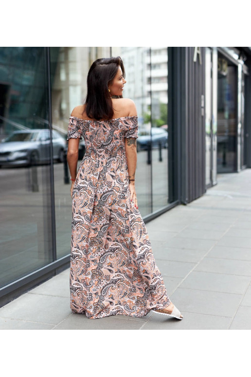 Venezia Orange Ruched kleit