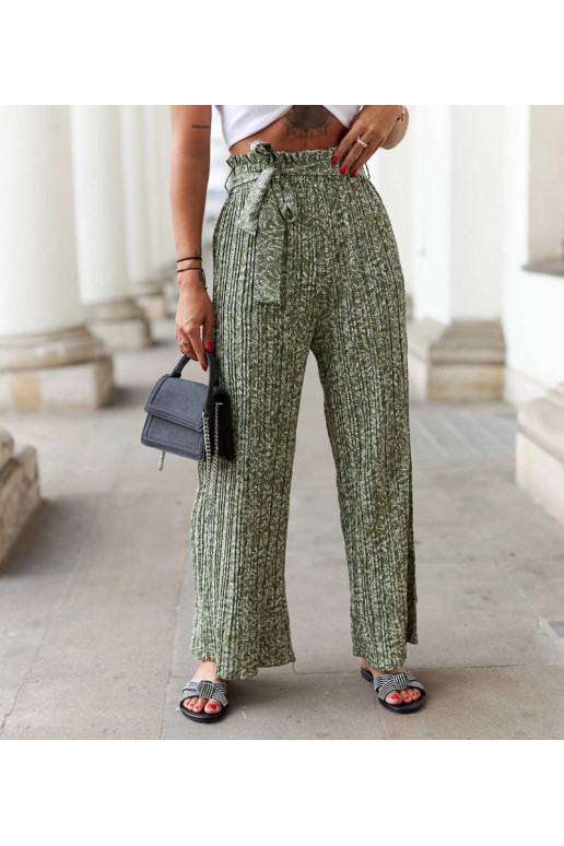 Rohelised plisseeritud püksid Roffeno Rohelised plisseeritud püksid Roffeno