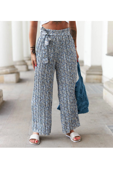 Sinised plisseeritud püksid... 2