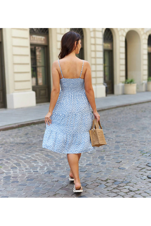 Altagnana sinine õlapaelteta kleit