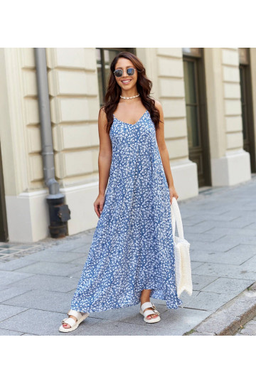 Sinine avar õlapaelteta...